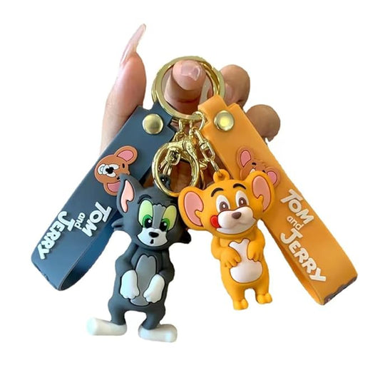 Cute Tom & Jerry Keychain & Bag Charm Set of 2