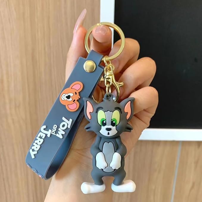 Cute Tom & Jerry Keychain & Bag Charm Set of 2