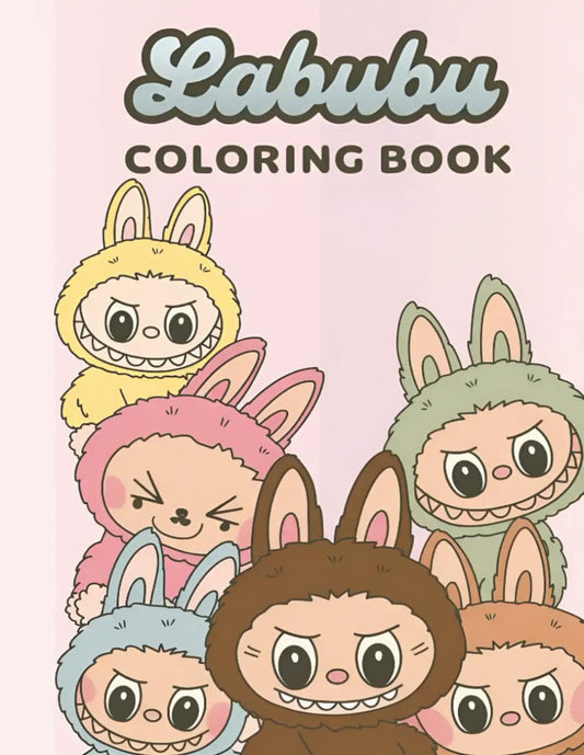 Labubu Coloring Book: 50+ Fun Images for Kids, Teens & Adults