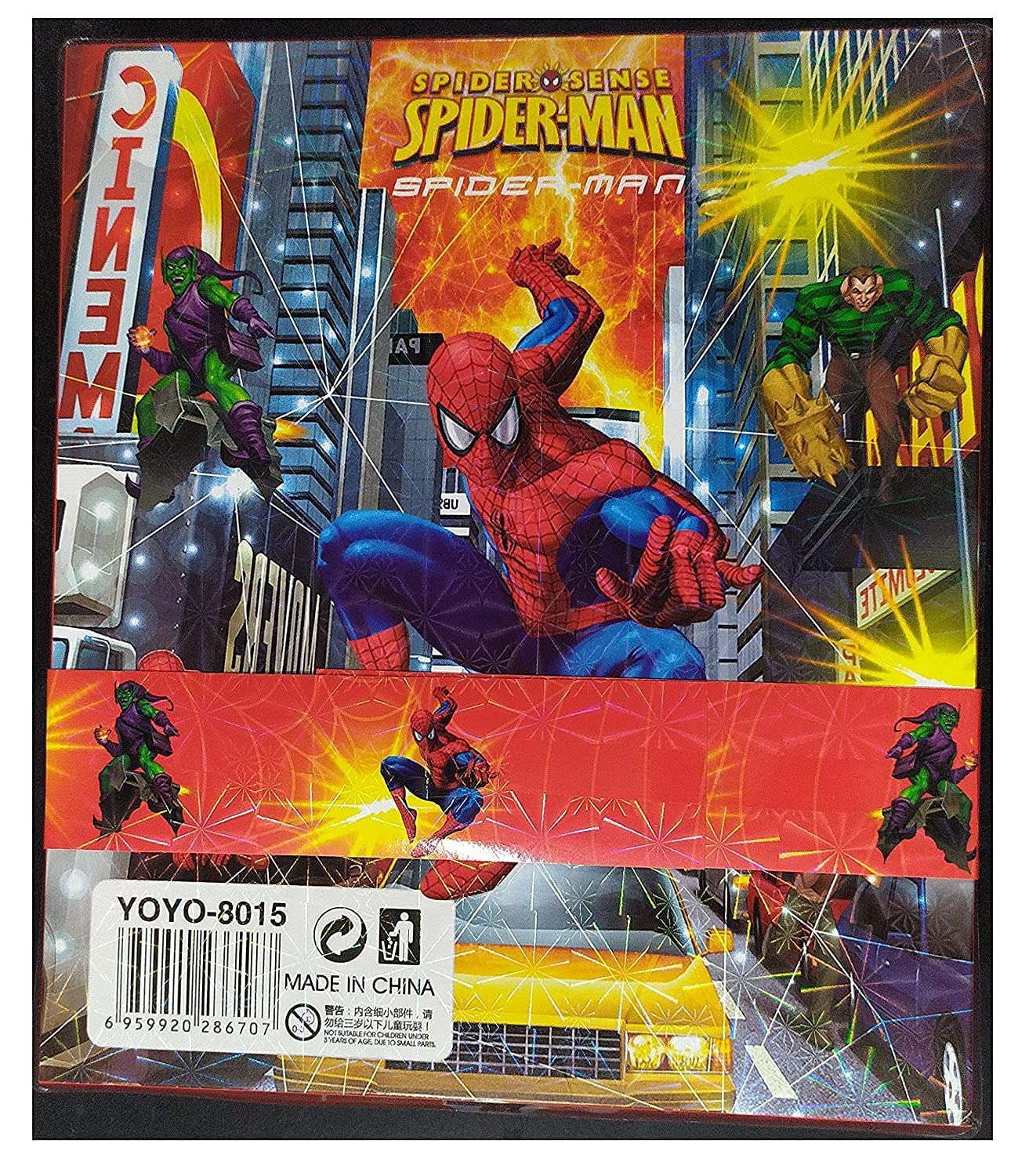 Spider-Man Kids Stationery Set - Pencil Case, Pencils, Eraser, Ruler, Sharpener, Crayon