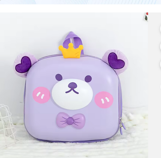 Kids' Little Bear Backpack | EVA Cartoon School Bag for Kindergarten Girls